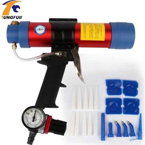Pneumatic Caulking Gun Glass Glue Air Rubber Guns Tools Sealant Finishing Tools 310ml Cartridge Gun Paint & Decorating