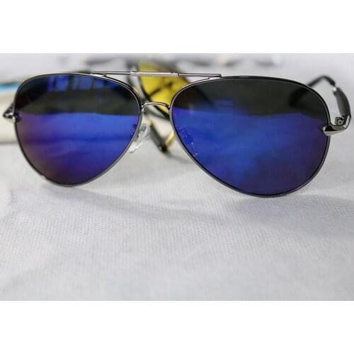 Polarized Sunglasses Men Women Night Vision Retro Pilot Sunglasses Driver Shades Eyewear UV400 With Case 5001Y