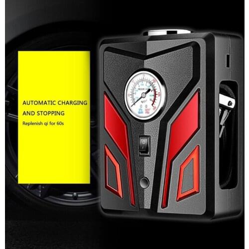 Portable Car Air Compressor DC 12V Motorcycle Tire Inflator Pump with LED Light Car Motorcycle LED Light Repair Tools