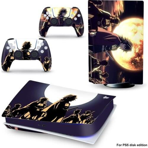 Moon PS5 Standard Disc Edition Skin Sticker Decal Cover for PlayStation 5 Console & Controller PS5 Skin Sticker Vinyl