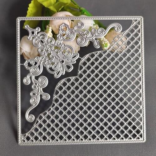 AZSG Corner Lace Cutting Dies For DIY Scrapbooking/Card Making/Album Decorative Metal Die Embossing Cutter Crafts C-174