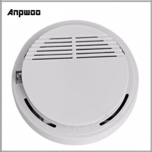 High Sensitive Smoke Sensor Detector Photoelectric Home Security System Cordless Wireless Smoke Tester Fire Alarm Equipment