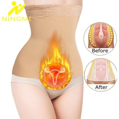 NINGMI Women Waist Trainer Body Shaper Slimming Shapewear Sexy Lace Corset Belt Corrective Underwear Strap Girdle Waist Cincher