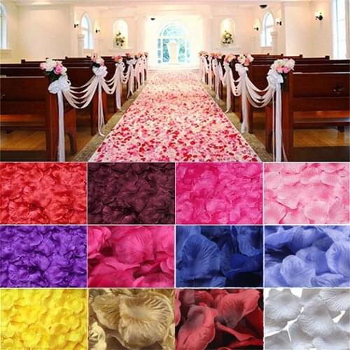100pc Silk Rose Artificial Flowers Bride To Be Wedding Decoration Petals Table Flowers Bachelorette Party Decoration Mariage