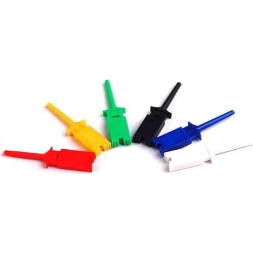 24pcs Test Hooks Clips for Logic Analyzers Logic Test Clip 6 Colors: Red Black Yellow Green Blue White
