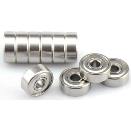 50pcs ABEC-5 S624 ZZ S624 -2Z 4x13x5mm stainless steel deep groove ball bearing S624ZZ 4*13*5 mm