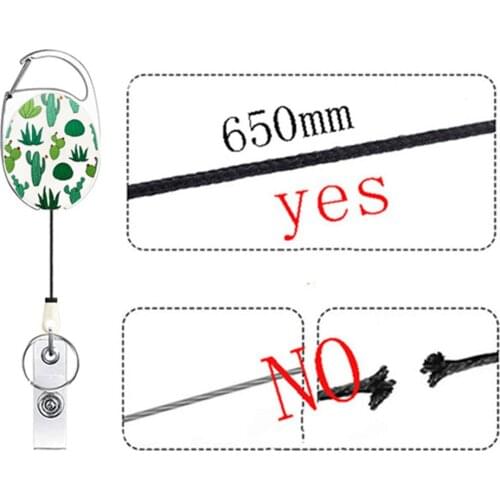 8 Color Belt Rope Office Lanyard Clip Keychain Retractable Nurse Badge Reel Clip Badge Holder Students Doctor Id Card Holder