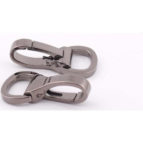 8PCS gunmetal color metal Snap Hooks key chain buckles for bag backpack