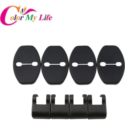 Color My Life 8Pcs/Set Car Door Stopper Protection Cover Door Lock Protective Covers Fit for AUDI A1 A3 A4 A5 A7 A8 Q3 Q5 Q7