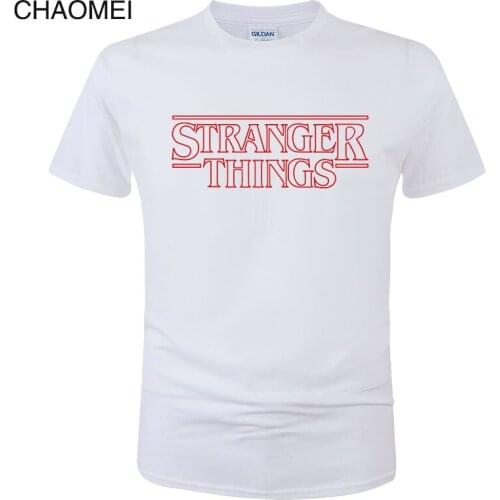 Stranger Things T Shirt Men Harajuku Funny Movie Shirt Summer Cotton T-Shirt Fashion Male Tops Cool Tees Homme C125