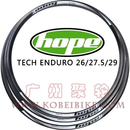 Hope Tech Enduro 26inch 27.5" 29er 28h 32 Holes Mtb Bicycle Rims Mountain Bike Circle Tubeless Ready rims