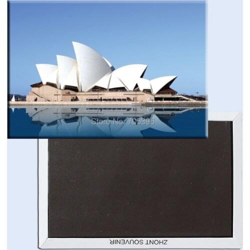 10K Landmarks Magnets , Australia Sydney Opera House Sence Tourist Metal Fridge Magnet SFM5195
