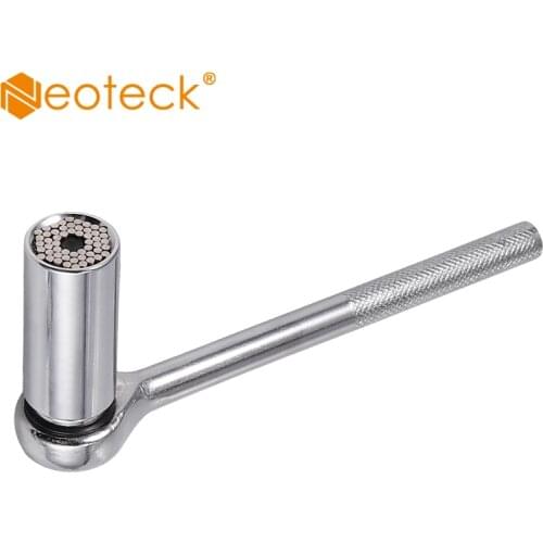 Neoteck 3 Pcs Power Grip Drill Ratchet Wrench Socket Extension Rod Tools Adapter for Installation and Maintenance