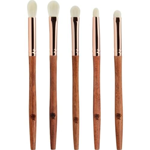 K99 Professional Handmade Makeup Brush Set 4pcs Soft Saibikoho Goat Hair Eye Shadow Blending Brush Rosewood Make Up Brushes Kit