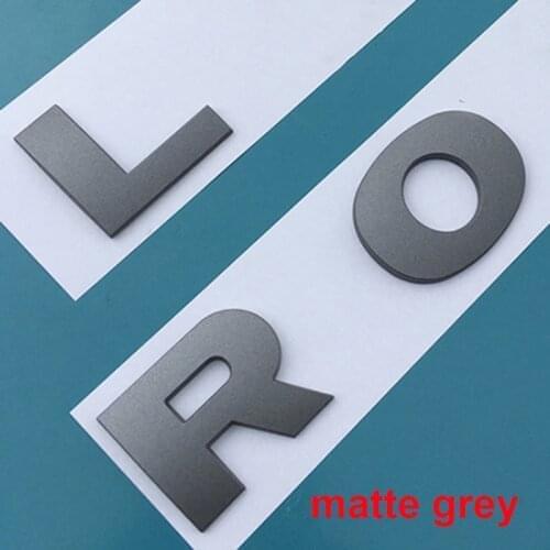 Top ABS Emblem Car Styling Hood Trunk Letters Logo Sticker For LAND RANGE ROVER SPORT VELAR SV Edition Glossy Black Matte Silver