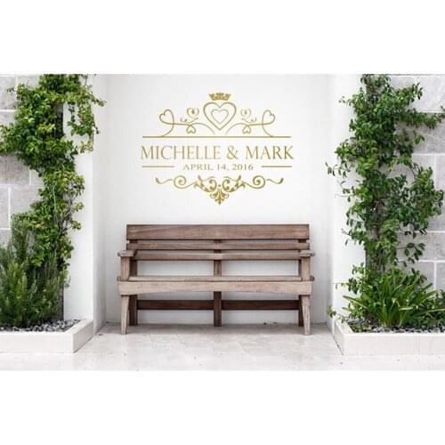 Wedding Dance Floor Decal Sticker Wedding Floor Monogram Vinyl Floor Sticker Party Decor Custom Name & Date DIY Deco Sticker