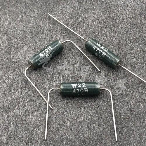 100% 30PCS Welwyn 470R W22 7W 470 Owervin wire-wound resistor generation DALE 5W 6