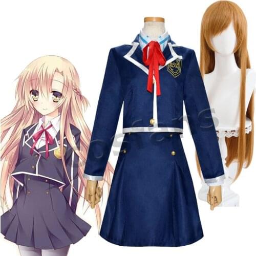 Sword Art Online Yuuki Asuna School Uniform Jacket Coat Shirt Skirt Anime SAO Outfit Dress Customize Halloween Cosplay Costumes
