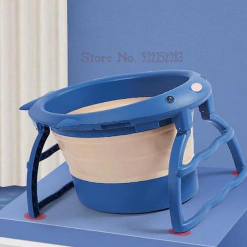Folding Bath Bucket Baby Bath Tub Baby Bath Bucket Baby Bath Bucket Baby Swimming Bucket Household Bath Tub Thickening