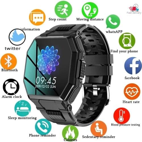 2021 New S9 Bluetooth Call Smart Watch Mens Full Touch Smartwatch Blood Pressure Heart Rate Monitor for Huawei Android Ios VS S