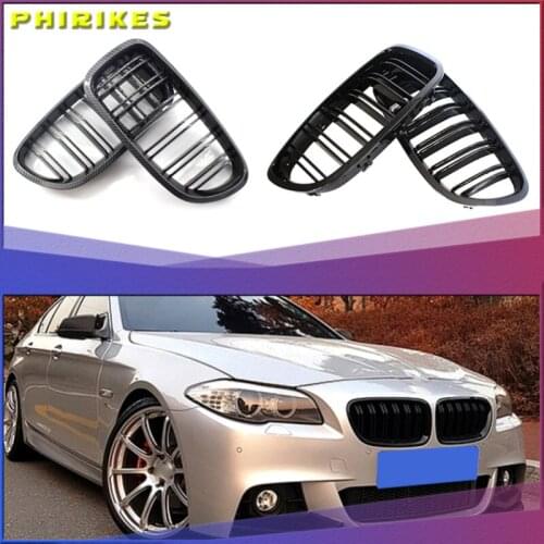 Front Kidney Grilles Gloss Black For BMW F18 F10 F11 5 Series 2010 2011 2012 2013 2014 2015 2016 Replacement Racing Grilles