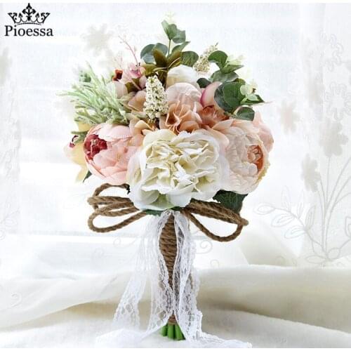 Wedding Bouquet Flowers Marriage Accessories Small Bridal Bouquets Silk Roses Wedding Bouquets for Bridesmaids Decoration
