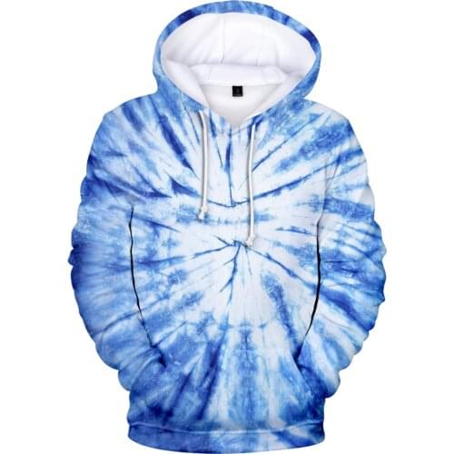 Personality Men/Women Colorful Tie Dye Hoodies Sweatshirt Casual Magic Swirl Pattern 3D Sweat Tops Crewneck Hip Hop 3D Outwear