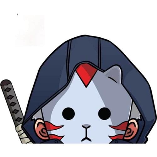 Ninja Mask Peeker Vinyl Car Stickers Anime Scratch-proof Window Trunk Decal for Vehicle VAN SUV Apply To Car Window Laptop