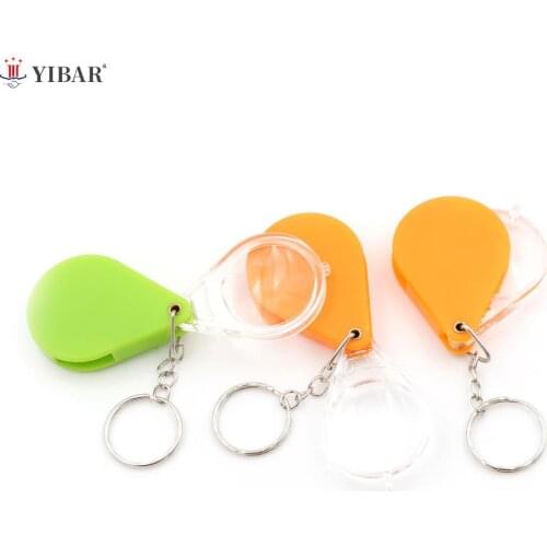 1Pc Magnifying Glass Handheld Magnifier 10X Keychain Jewelry Reading Tool