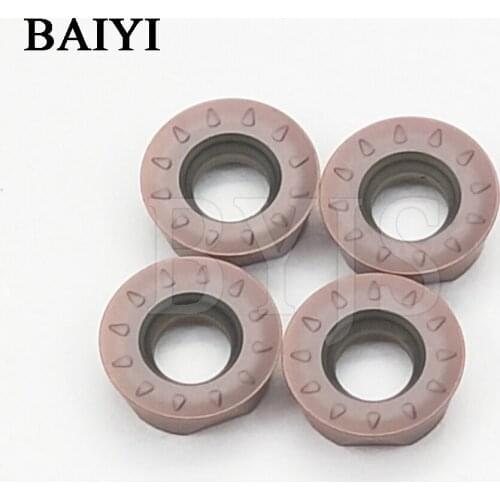 10pcs Round Mill inserts RPMT08T2M0E-JS LF6018 RPMT10T3MOE-JS LF6018 Round Cutter Carbide Alloy Insert