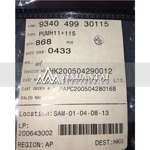 100PCS/LOT 500PCS/LOT 1000PCS/LOT 3000PCS/LOT Free Shipping! 100% New Original PUMH11 HT1 SOT363