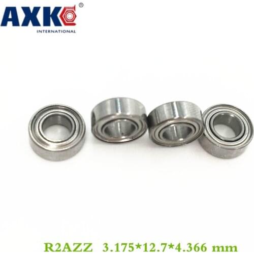 2pcs) Mini Rodamientos R2azz / Ee0zz 3.175*12.7*4.366 Mm 1/8"x1/2"x0.1719" Inch Prompt Delivery