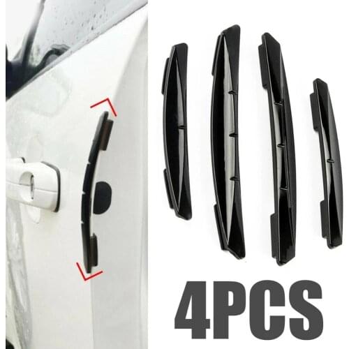 4Pcs Car Anti-Collision Door Protector Side Edge Protection Guards Stickers Car Door Edge Guards Trim Molding Protection Strip
