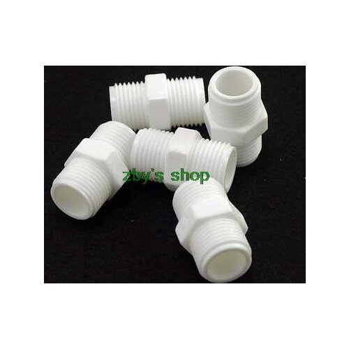 5PCS 1/2" Male BSPP Straight Solar Fitting Plastic Connector Material of POM