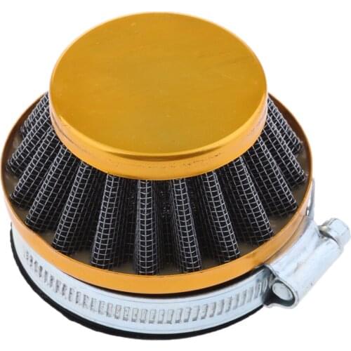 58mm Yellow Air Filter For Gas Motorized Bicycle Mini ATV Dirt Pocket Bikes NEW