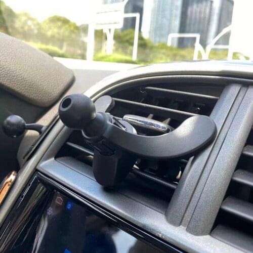 Car Air Vent Mount Clip Adapter Universal 17mm Ball Head Phone Holder Stand Clamp for Car Charger Extension Support Bracket