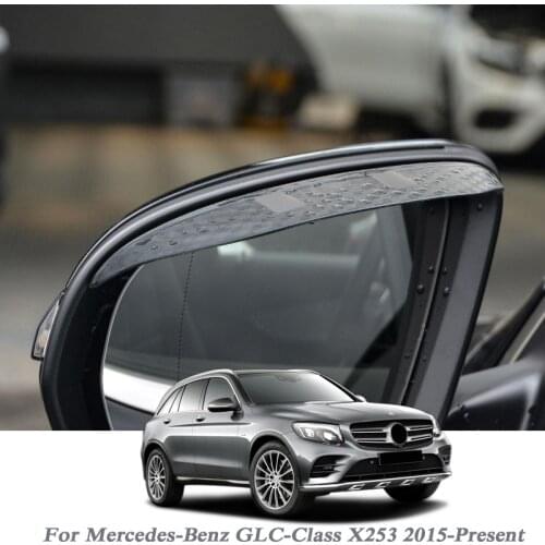 Car Rearview Mirror Rain Eyebrow Auto Shield Snow Guard Sun Side Visor Shade Protector For Mercedes-Benz GLC-ClassX253 2015-2022
