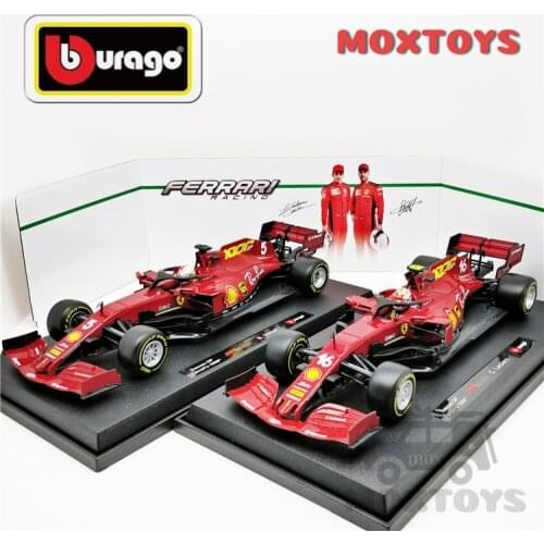 Bburago 1:18 F1 2020 SF1000 #5 Sebastian Vettel / #16 Charles Leclerc Diecast Racing Car