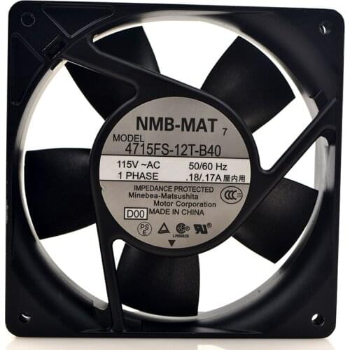 Brand original NMB 4715FS-12T-B40 12cm 12038 AC 115V 0.18/0.17A 20W 120*120*38mm cooling fan