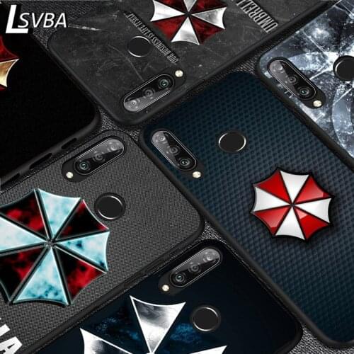 Umbrella Logo For Huawei Y9S Y8S Y6S Y9A Y7A Y8P Y7P Y5P Y6P Y7 Y6 Y5 Pro Prime 2020 2019 Black Soft Phone Case