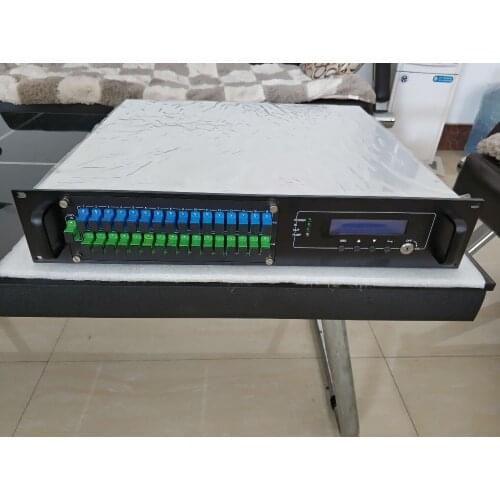 EDFA 1550nm CATV 16 ports 23db EDFA WDM Fiber Optical Amplifier