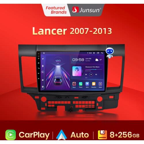 Junsun 2G+32G Android 10.0 4G Car Radio Multimedia Player For Mitsubishi Lancer 10 2007-2012 Navigation 10.1'' Auto 2 din no dvd