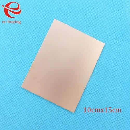 Copper Clad Laminate One Single Side Plate CCL 10x15cm 1.4mm Bakelite Universal Board Practice PCB DIY Kit 100*150*1.4mm