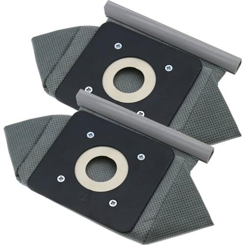 2pcs Vacuum Cleaner Bag Non Woven Bags 110mm*100mm Plastic tray Washable Dust Bag Replacement for Electrolux etc