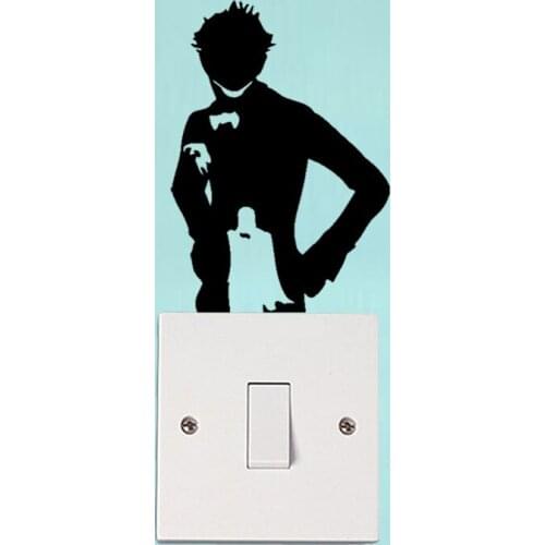 Joker Supervillain Fashion Bedroom Wall Stickers Vinyl Switch Decals 6SS0225