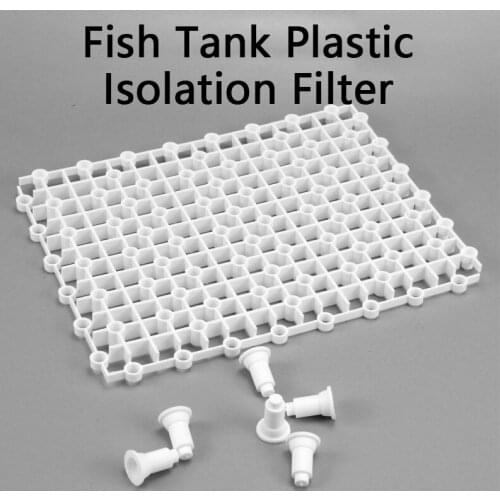 Fish Tank Plastic Isolation Divider Filter Patition Board Aquarium Net Divider Holder Filter Accessories Cleaning Tool 1 Pcs