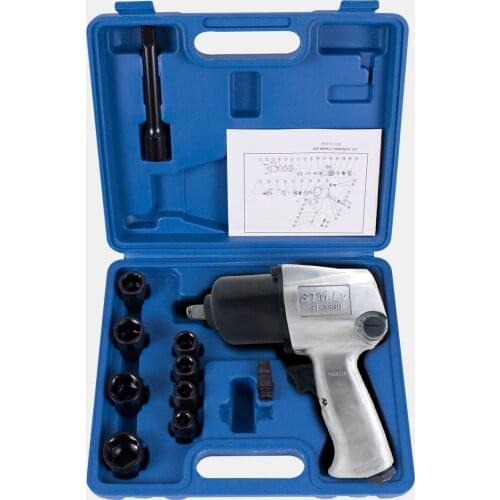 Air Pneumatic Wrench 1/2" 1280N.M Impact Spanner Large Torque Tire Tyre Removal Tool Nut Sleeves Pneumatic Power Tools