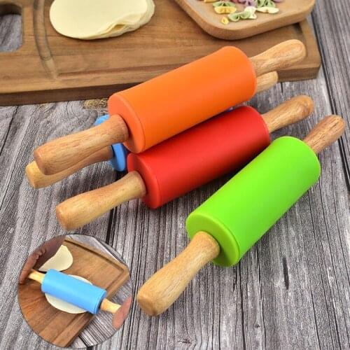 Silicone Rolling Pin Dumpling Rolling Pin Non-stick Rolling Pin Flour Stick Kitchen Baking Tools Kitchen Tools