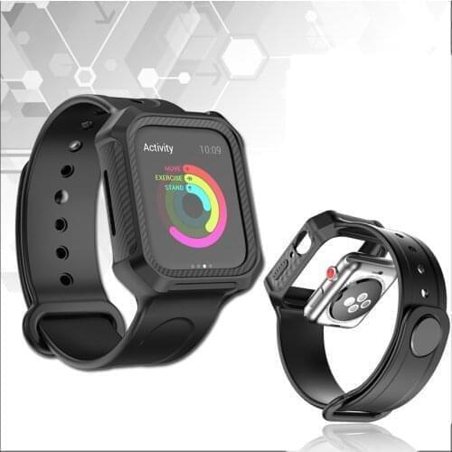 Sports Wristband For Apple watch band 44mm 40mm 42mm 38mm Silicone belt Bracelet For iWatch Series 3 4 5 SE 6 Replace Strap