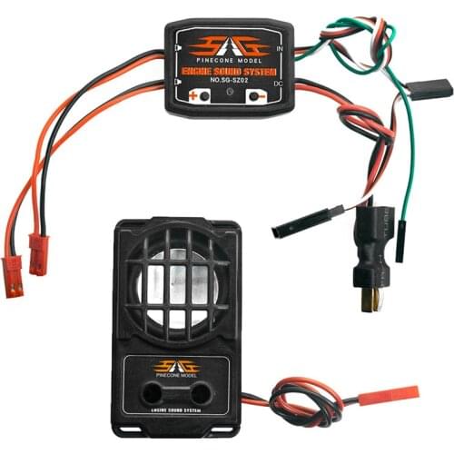 ESS Engine Sound Module Simulation System with 1.5 inch Independent Loudspeaker Audio Sound for RC Climbing Car Army Truck
